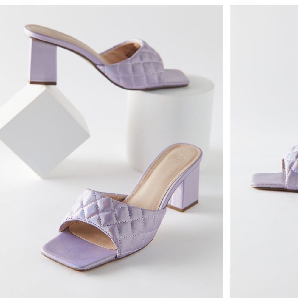 UO heeled mule sandals